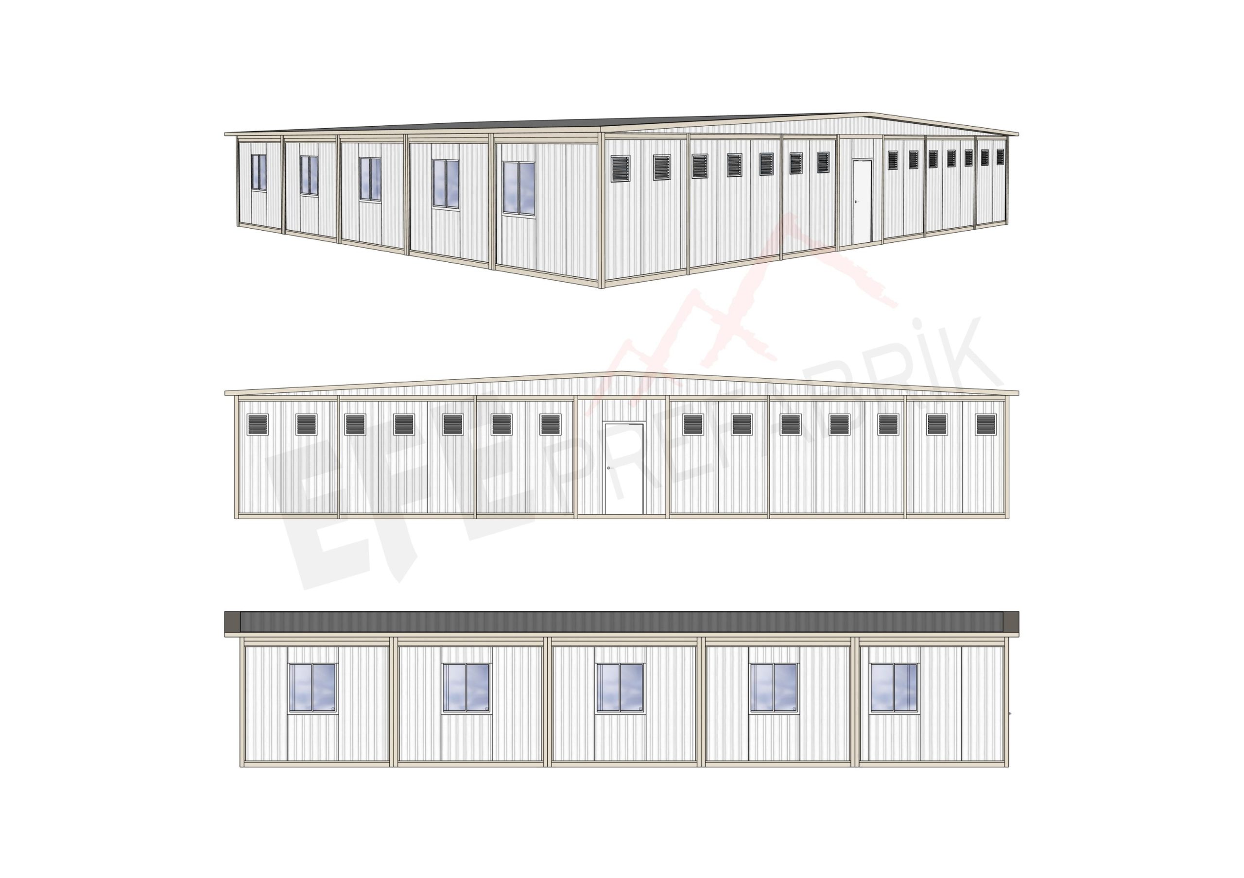 10'LU GRUP 32-64 KİŞİLİK TEK KATLI YATAKHANE - Görsel 2