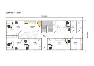 212 M2 İKİ KATLI OFİS