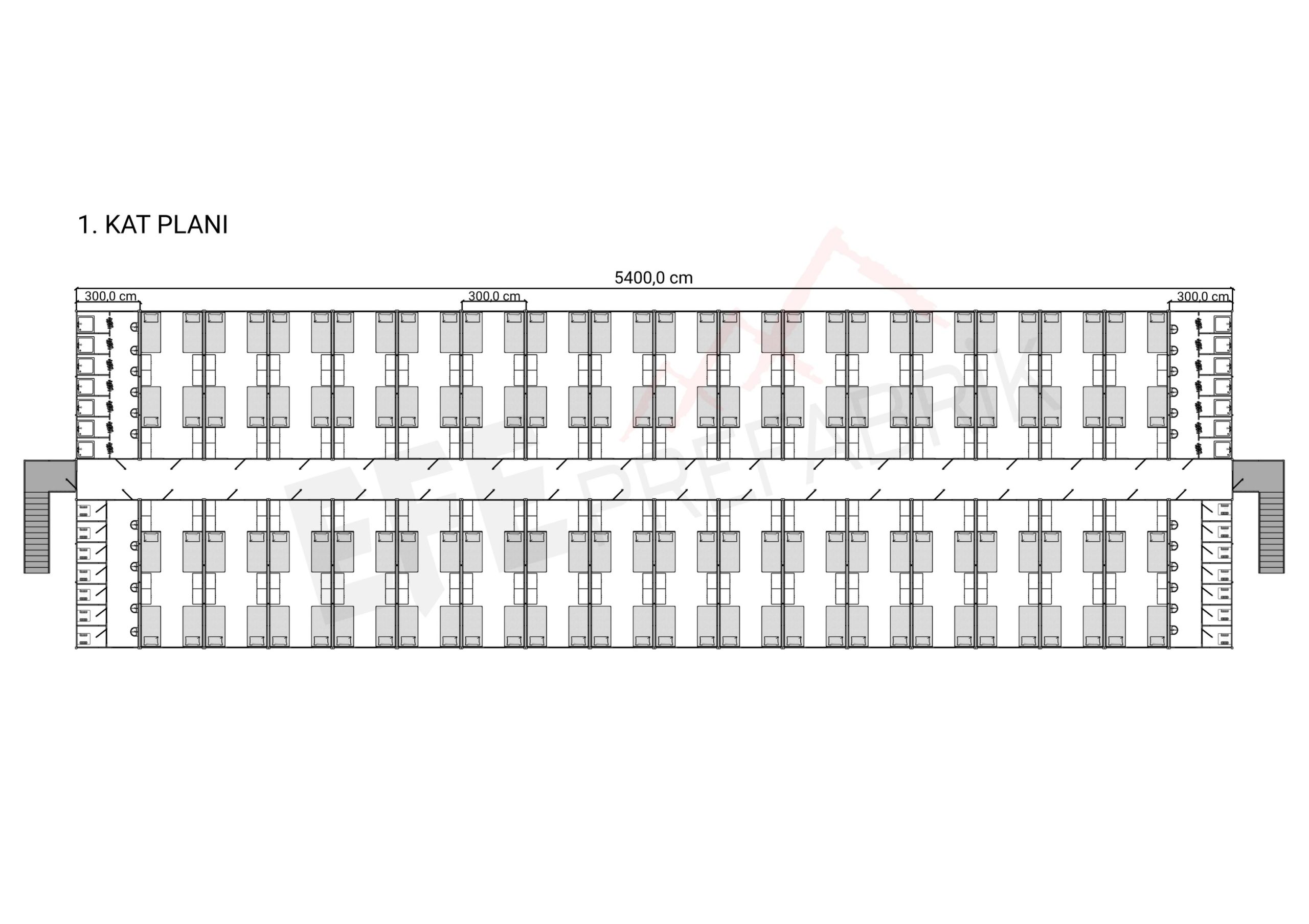 72'Lİ GRUP 256-512 KİŞİLİK 2 KATLI YATAKHANE - Görsel 2
