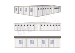 İşçi Yatakhaneleri Grup Katlı Konteynerler