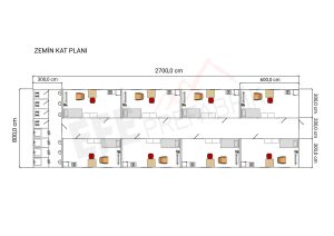 9'LU GRUP 8 KİŞİLİK TEK KATLI STAFF YATAKHANE
